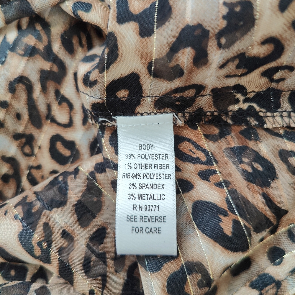 Mirror Image - Leopard Print Top Medium - NWT - Picture 10 of 10